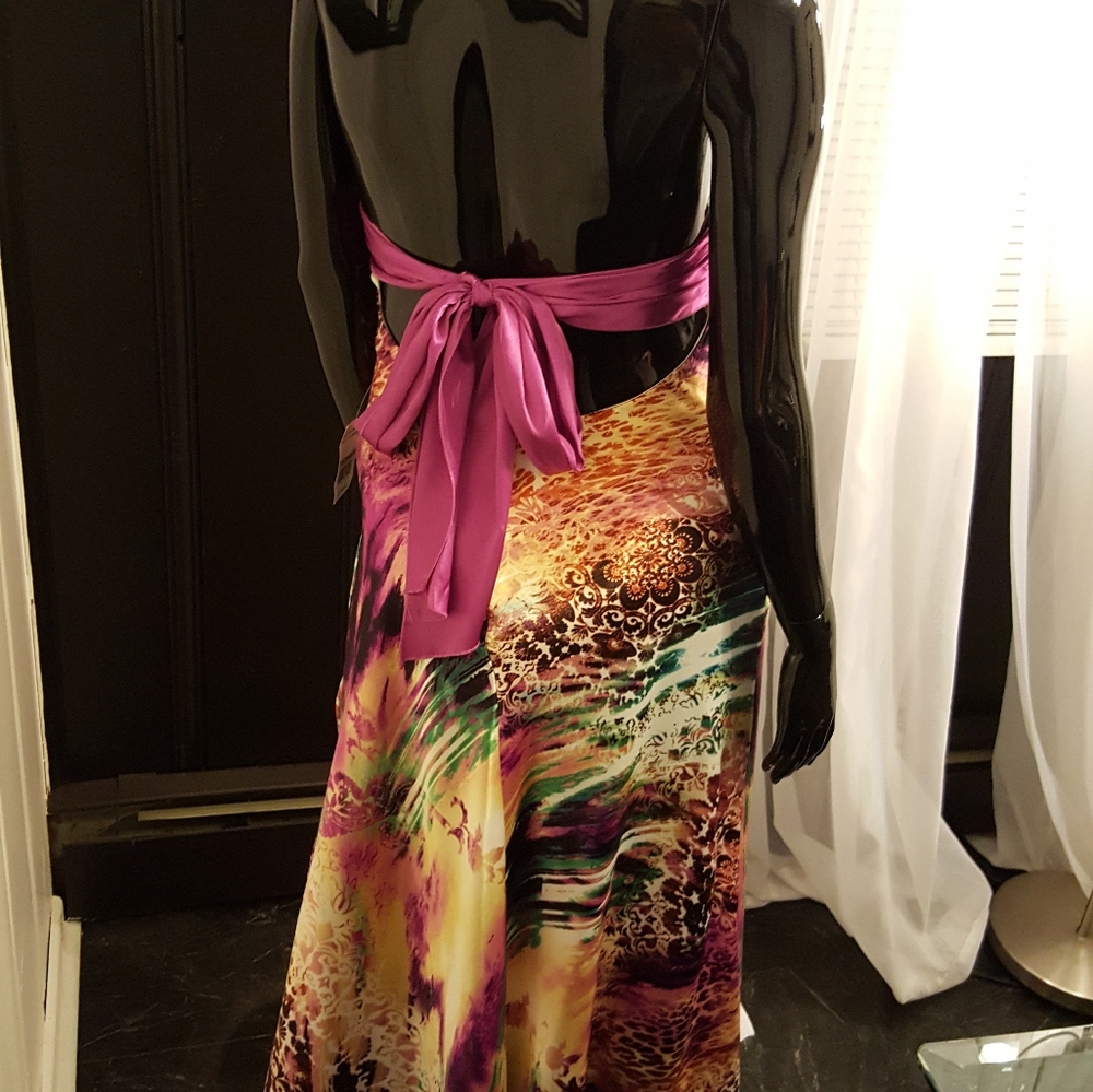 Long Maxi Multi-colored Dress - Picture 8 of 13